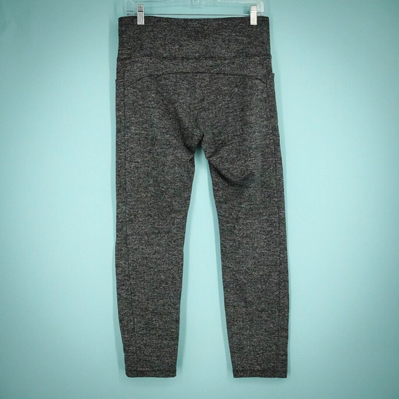 Athleta Size Medium M Black Mercer Herringbone Print Ankle Active Leggings - Picture 3 of 7